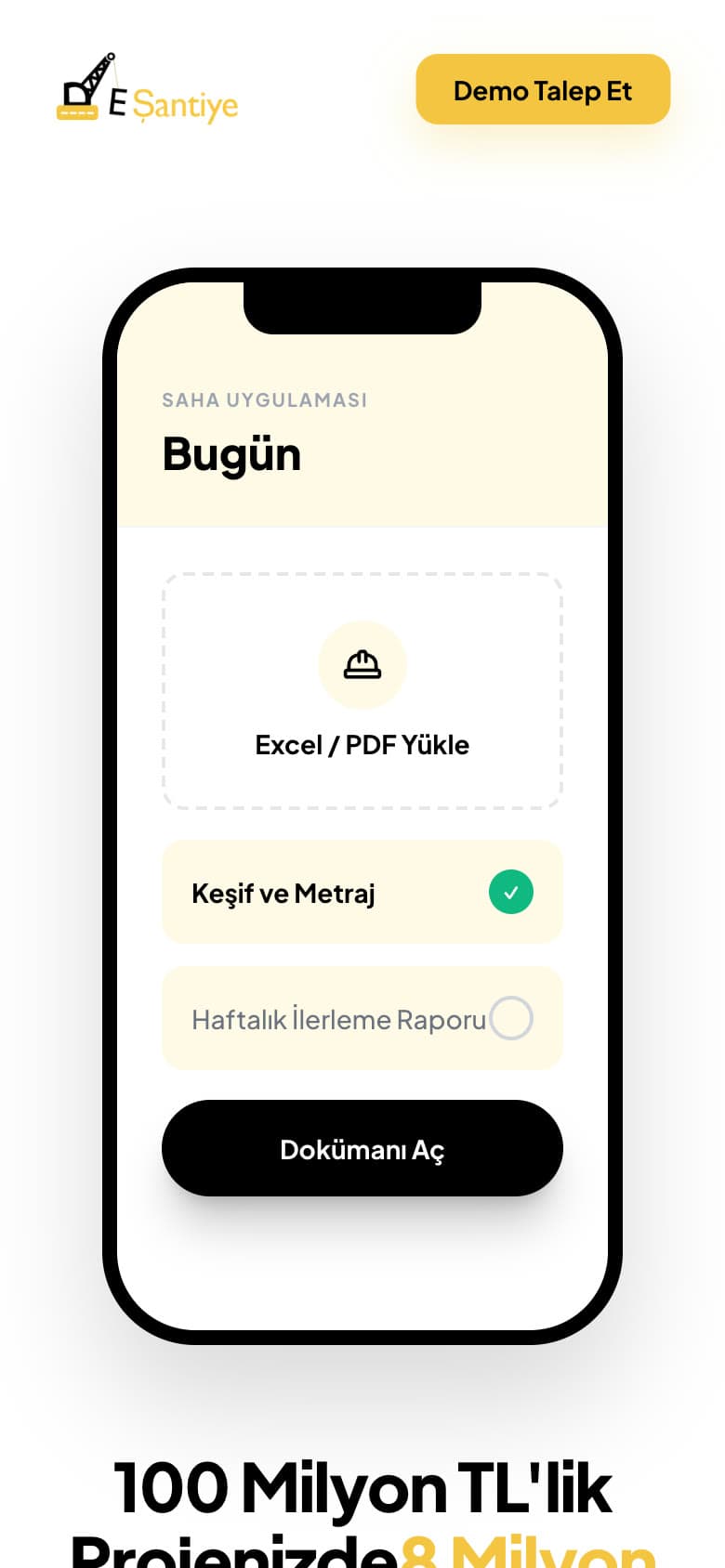 E-Şantiye mobil